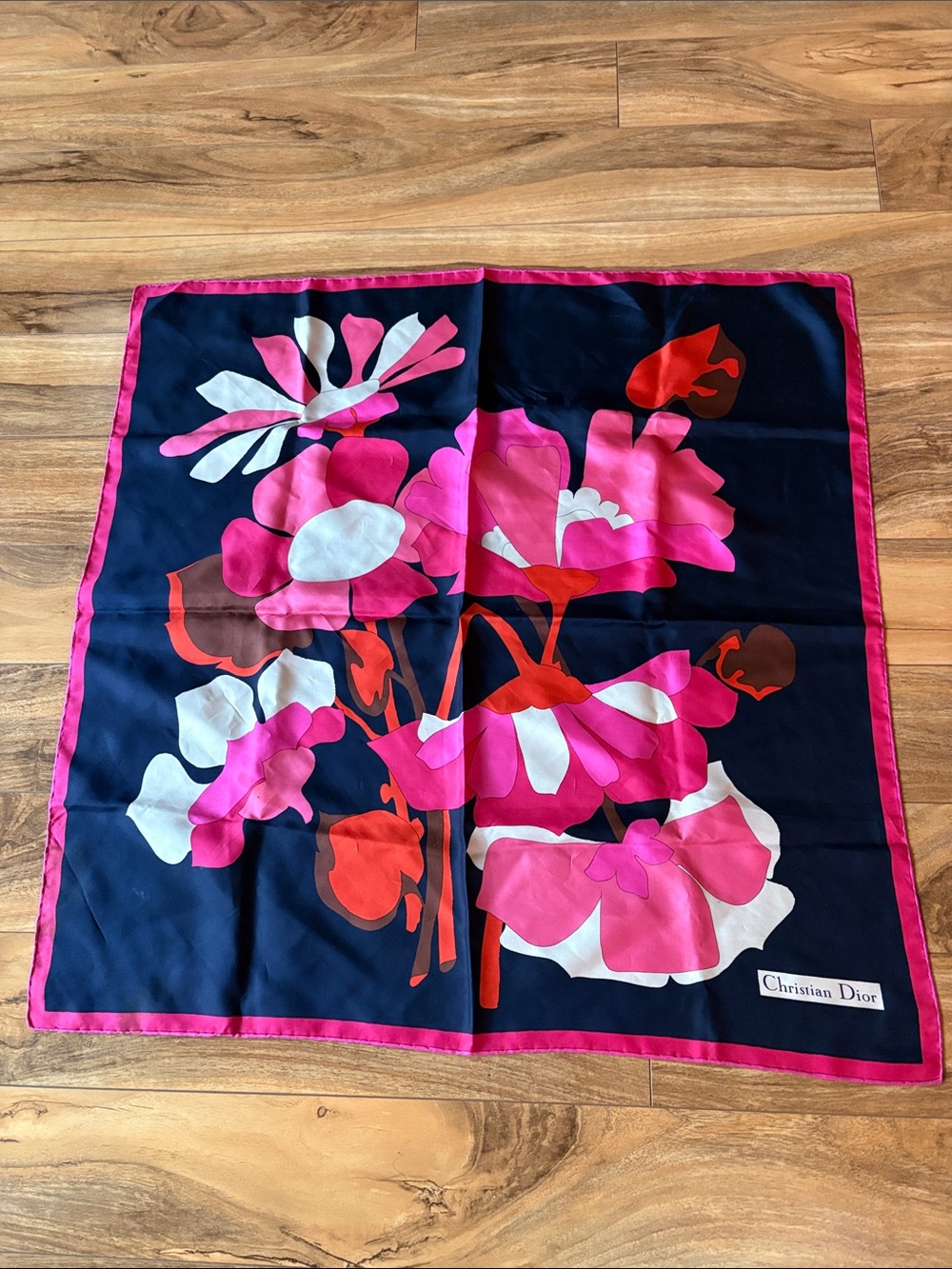 100% silk Christian Dior scarf